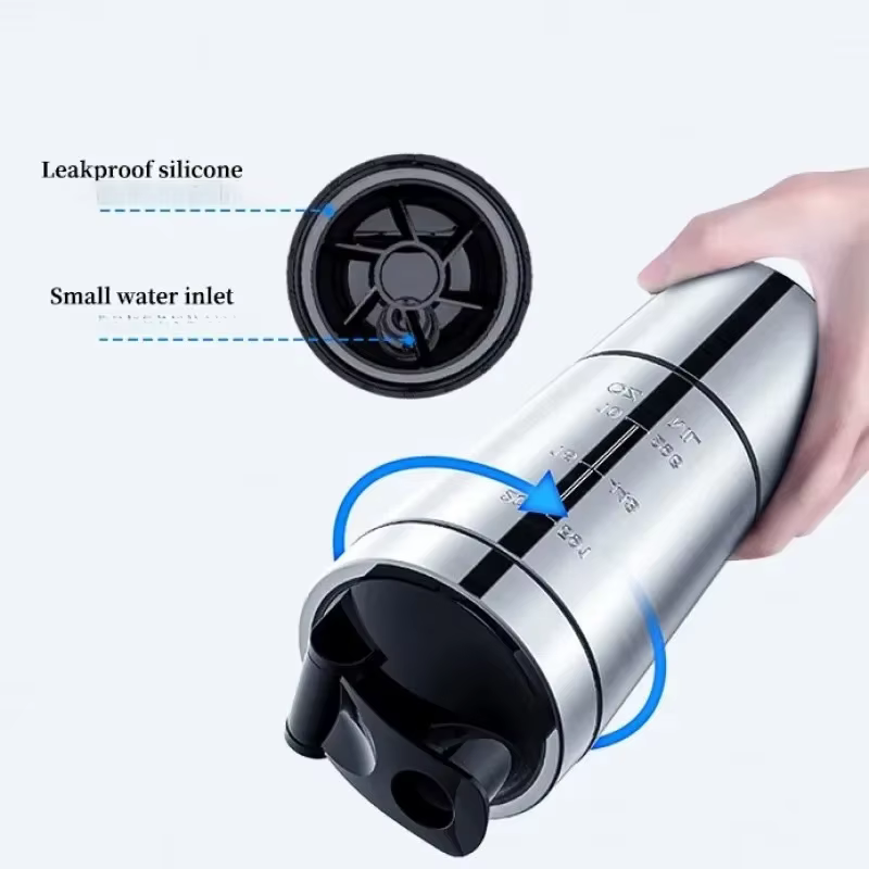 Nouvelle bouteille d'eau détachable Double couche en acier inoxydable