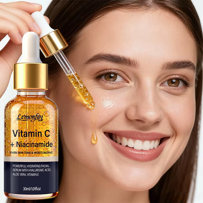 Sérum facial Lemonfay Vitamine C + Niacinamide | Formule hydratante avec acide hyaluronique, aloe vera et vitamine E | Teint uniforme