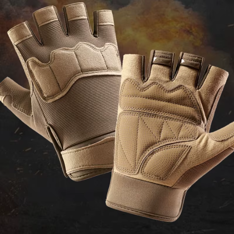 Gants antidérapants demi-doigt