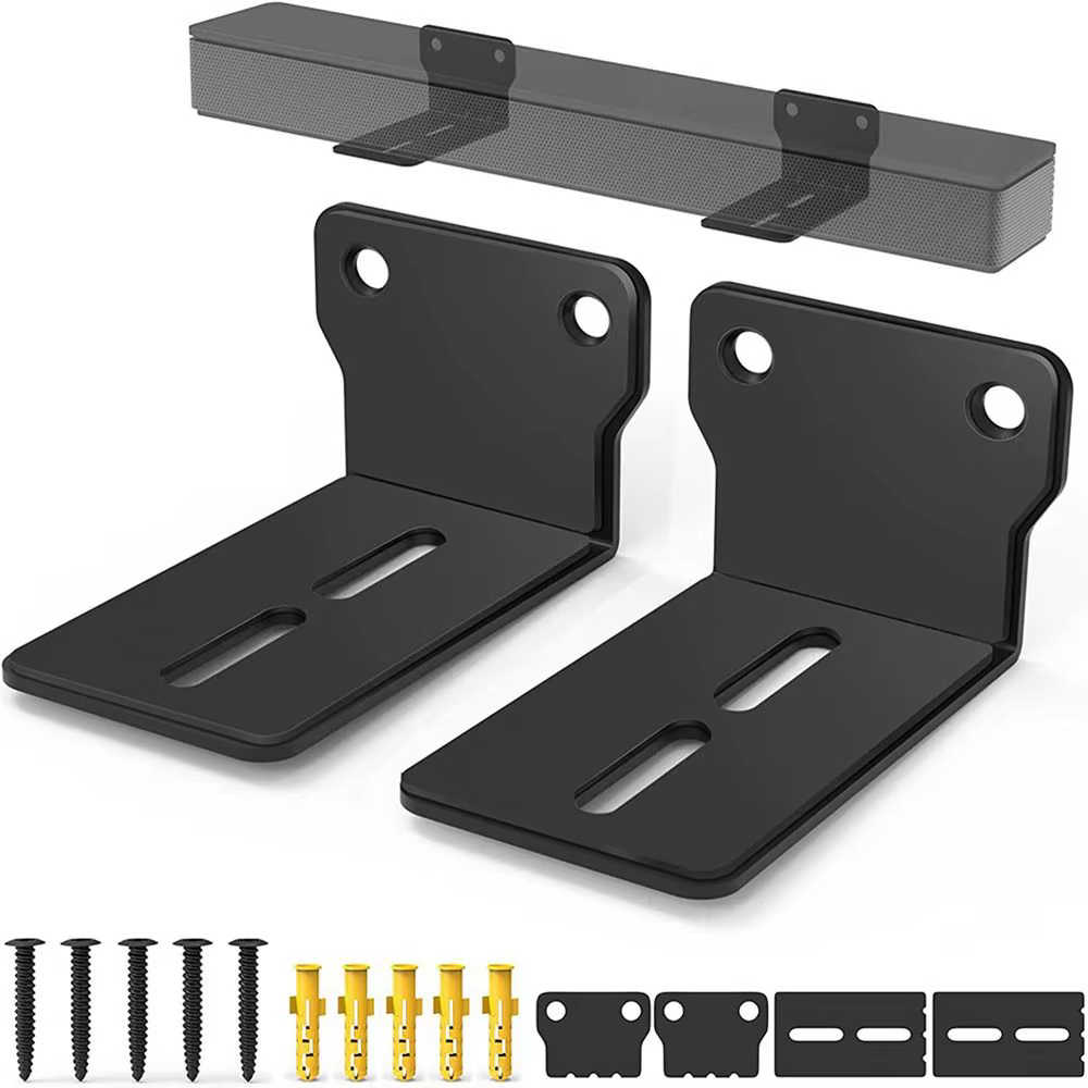 Supports de barre de son muraux, supports d'invite, support d'étagère murale anti-chute, montage universel de haut-parleur, facile à installer