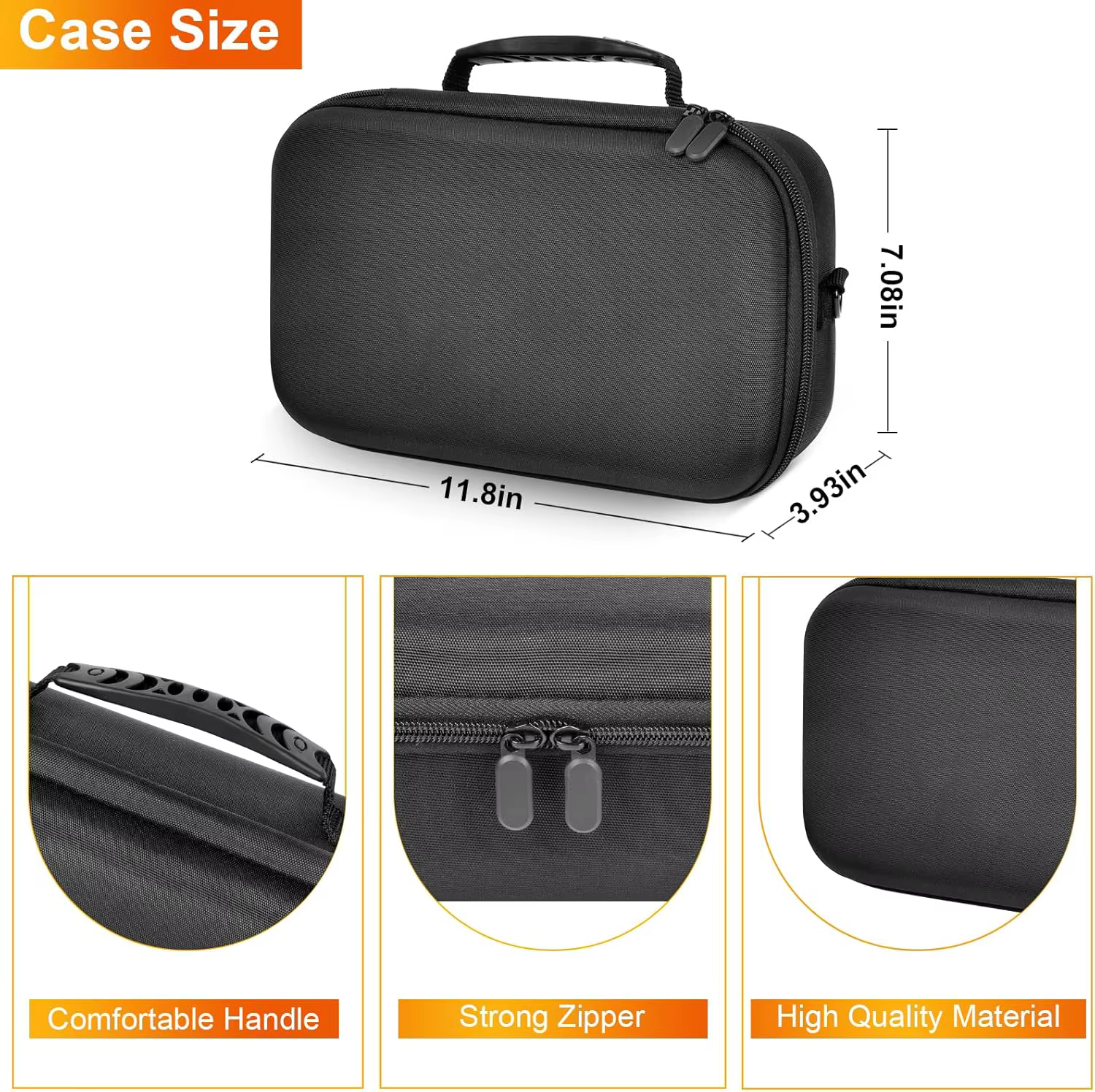 (SOULEMENT CASE) Étui pour haut-parleur Bluetooth portable JBL Charge 6, étui pour haut-parleur étanche avec bandoulière réglable, voyage dur