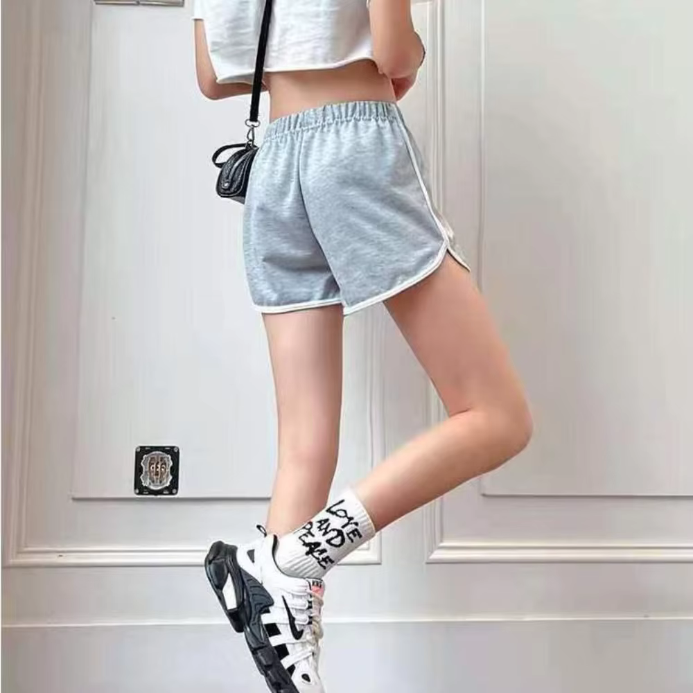 Short élastique pour femme, coupe ample, séchage rapide, course fine d'été, fitness, loisirs et vêtements anti-externes. Instagram