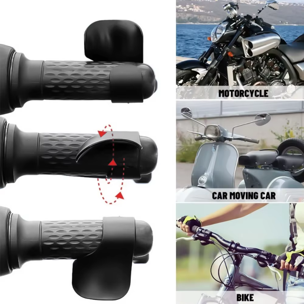 Poignée d'accélérateur de moto antidérapante, aide au contrôle du guidon, outils de réduction de la fatigue pour la conduite de moto et de scooter