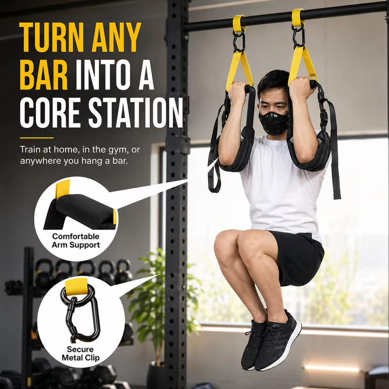 Sangles Abdominales Suspendues pour Barre de Traction