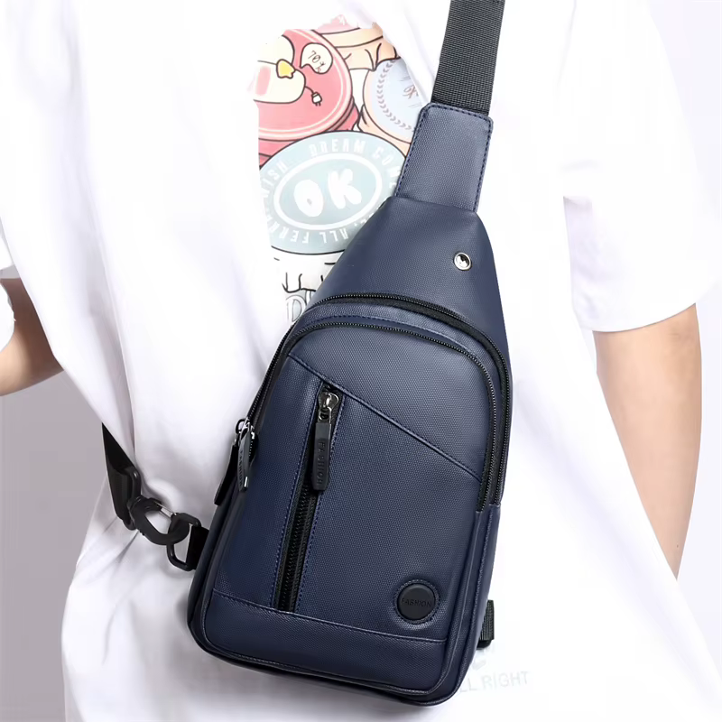 Sac de poitrine de sport pour hommes, sac à bandoulière réglable, adapté aux sports de plein air, sacs à bandoulière pour les déplacements, sacs d'affaires