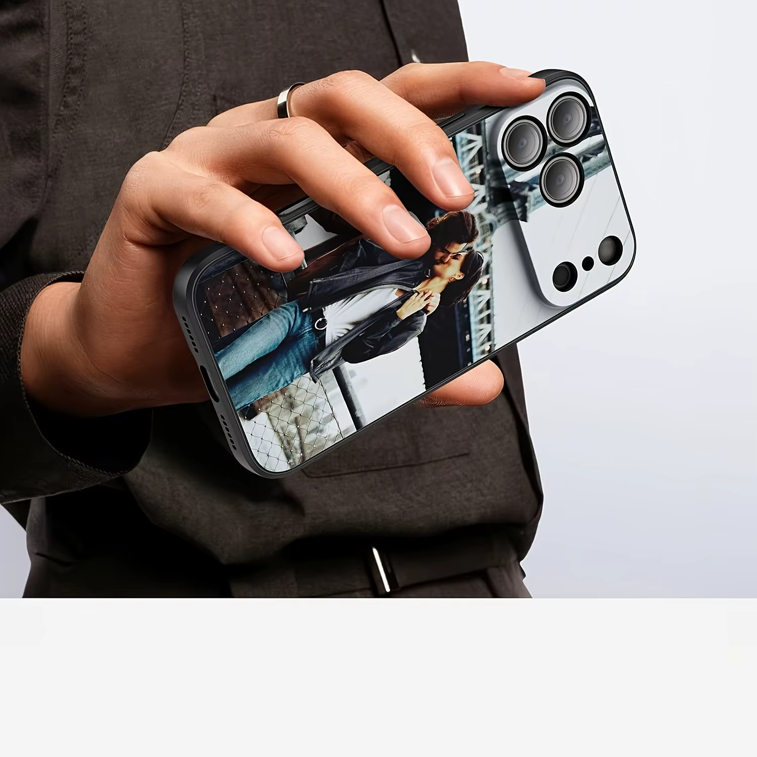 Coque souple givrée personnalisée avec Photo, bricolage, pour iPhone 17 16 16E 15 14 13 12 11 Pro Max Air Mini SE 2020 2022 X XS XR 6 7 8 Plus