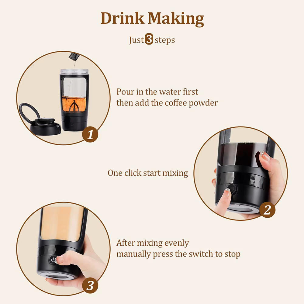 Bouteille Shaker électrique Portable de 650ml