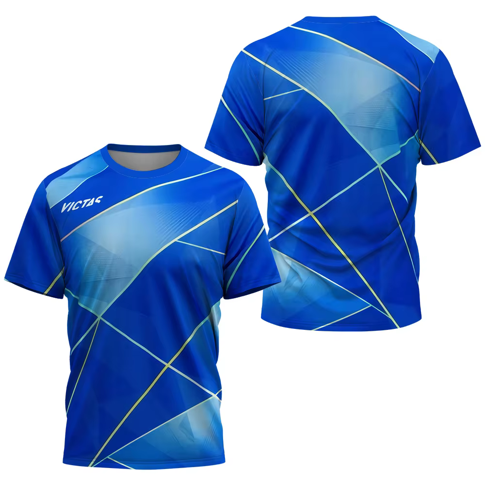 T-shirt pour homme, vêtements de sport de tennis de table