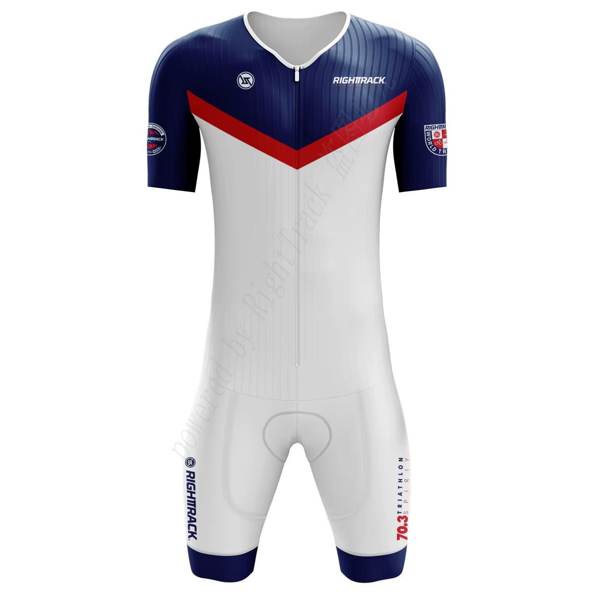 Nouveau Triathlon 70.3 Trisuit Champ du monde combinaison à manches courtes vêtements natation cyclisme course