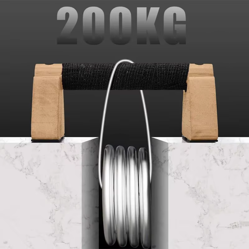 1 paire de barres de musculation en bois