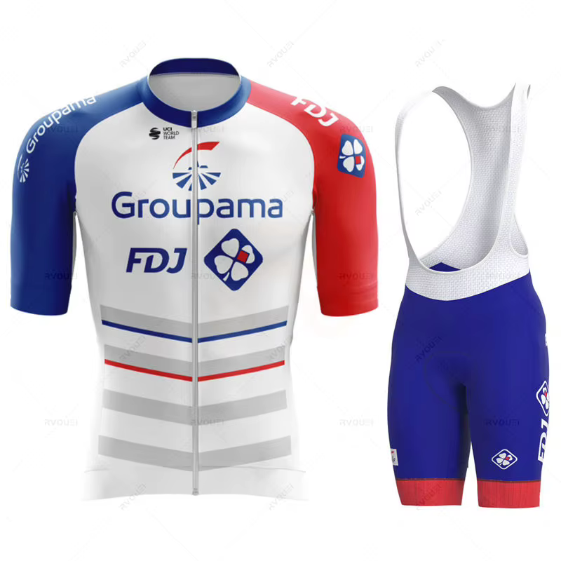 Maillot de cyclisme Fdj Team pour hommes