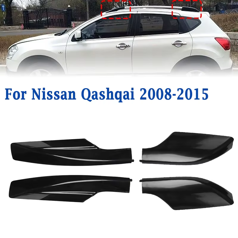 Porte-bagages de toit, extrémité de barre de Rail, coque de Protection avant et arrière, couvercle de Protection en plastique pour Nissan Qashqai 2008 – 2015