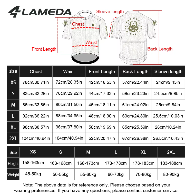 LAMEDA Maillot de cyclisme pour homme à manches courtes respirant à séchage rapide