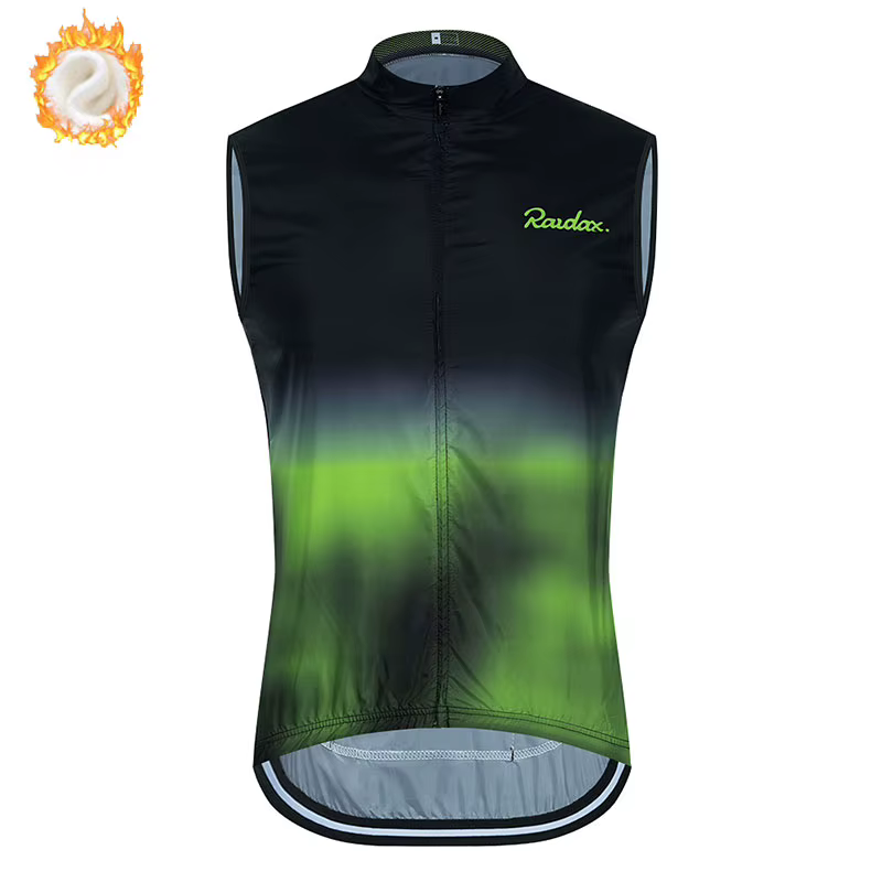 Gilet de cyclisme en polaire thermique d'hiver 2025