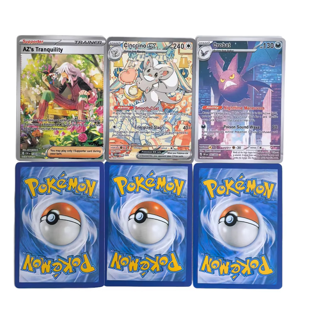 NOUVEAU Pack de Boosters Pokémon TCG Aléatoire 6/15/24 sachets Carte Pokémon CHA Anglais Booster Carte de Combat pour Collection Cadeau