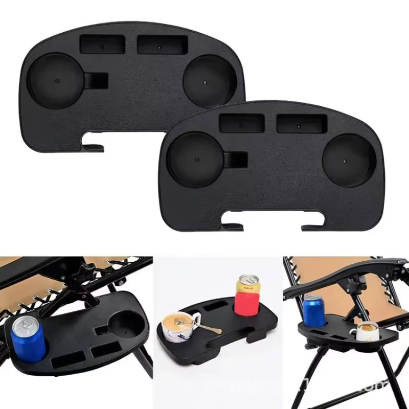 Accessoires de chaise, Table d'appoint, tasse, plateau à boissons, Clip facile à transporter, adapté à la pêche en plein air, Camping, plage, équipement de Camping