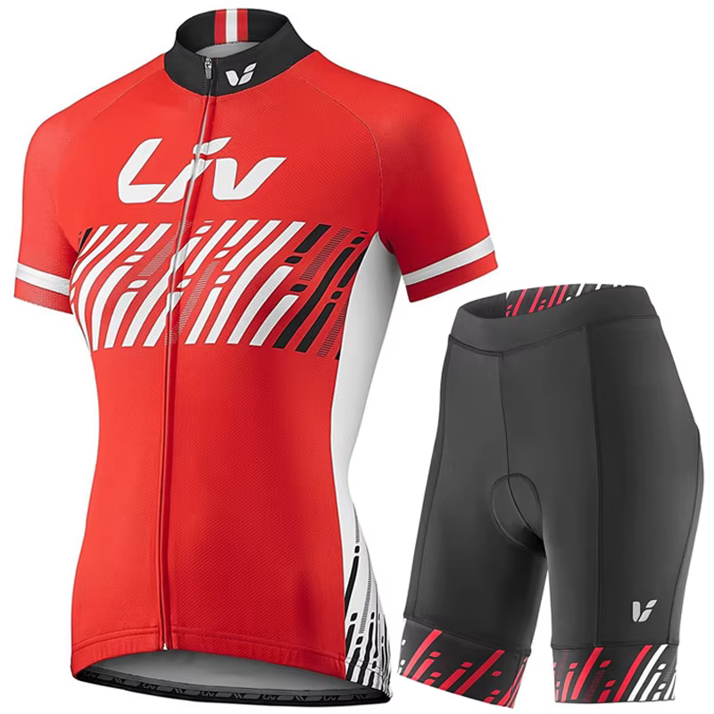 Nouvel ensemble cycliste femme 2026 : Haut à manches courtes et short