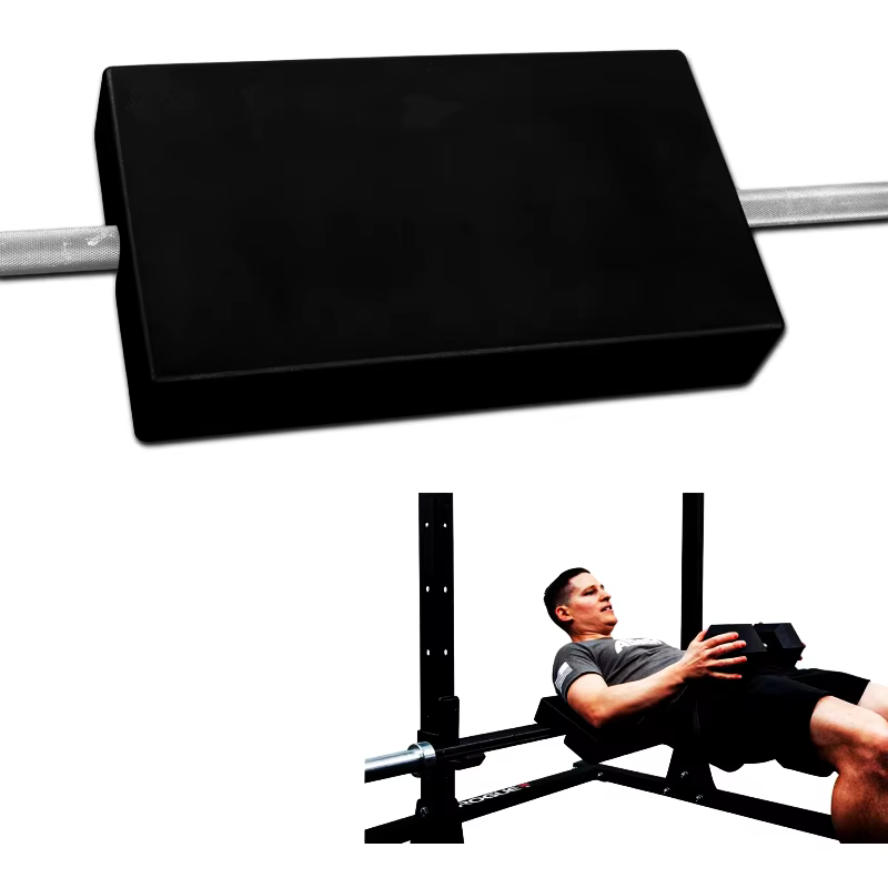 Coussin de poussée de hanche de gymnastique avec support dorsal