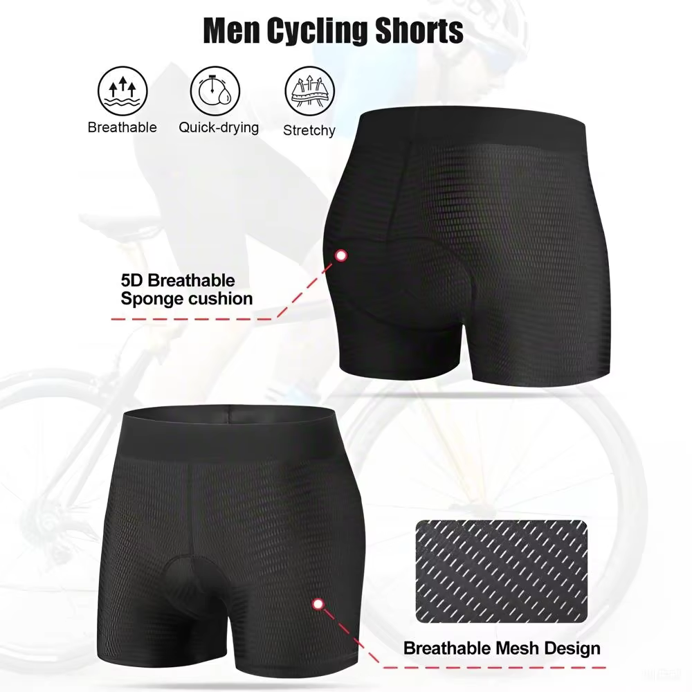 Sous-vêtements de cyclisme pour hommes
