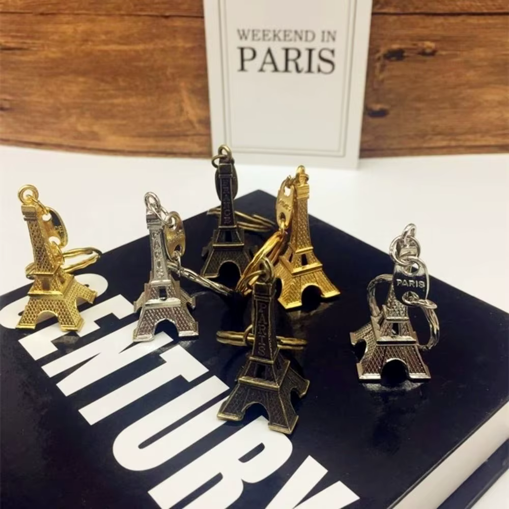 Porte-clés tour Eiffel en alliage, Simple, Vintage, France, mode, pendentif de sac, décoration tendance, Paris, sac suspendu