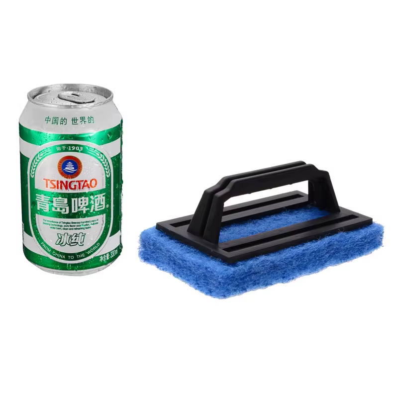Brosse de nettoyage pour parois de piscine, brosse à éponge pour ligne d'eau, accessoire pour piscine, spa et bain à remous, nettoyeur de piscines