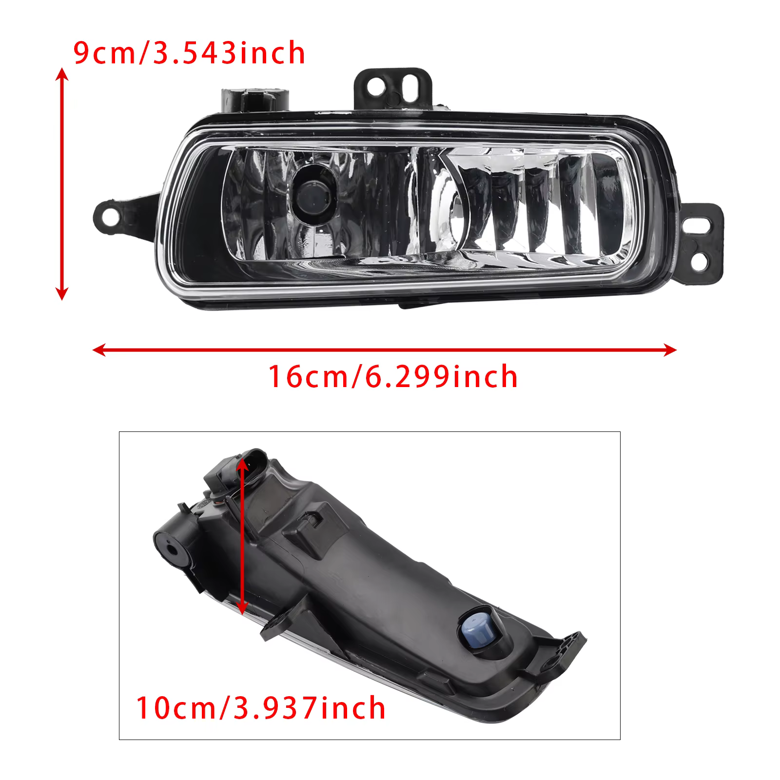 Paire de phares antibrouillard avant avec ampoules pour Ford Transit Custom 2014 – 2023