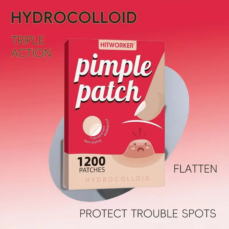 1200 pièces/ensemble de patchs hydrogel pour la couverture de l'acné, adaptés aux hommes et aux femmes, adaptés à tous les types de peau