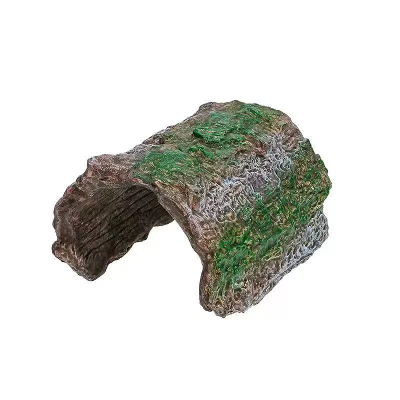 Terrarium créatif pour reptiles, accessoires pour tortues, plate-forme de se prélasser, grotte en résine, jouet d'escalade, décoration d'aquarium, animaux rampants