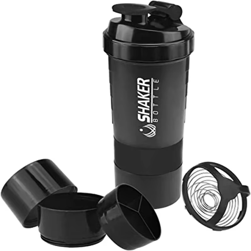Shaker à protéines Portable avec récipient de stockage de poudre