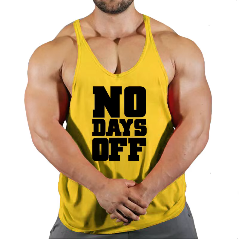 Été Y dos Gym Stringer débardeur hommes coton vêtements musculation sans manches chemise Fitness gilet musculaire Singlets entraînement réservoir