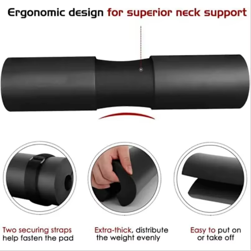 Coussin d'haltères de levage de poids, soutien du cou et des épaules, entraînement de fitness, entraînement des côtes vers le haut et des hanches, équipement de musculation anti-brûlure, équipement de