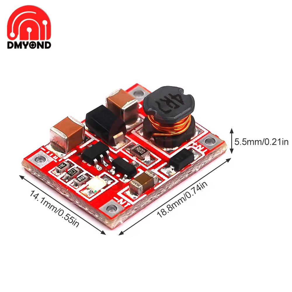 DC-DC Boost Module d'alimentation convertisseur Booster carte de Circuit imprimé 1V à 5V 1.5A plus haute efficacité 96% Ultra petit