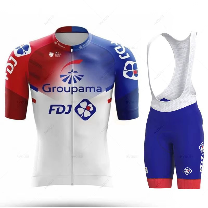Maillot de cyclisme Fdj Team pour hommes