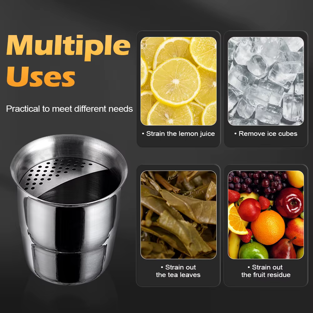 MTM 450ml professionnel en acier inoxydable filtre Shaker verser sur crépine tasse multifonctionnelle barre outils Cocktail accessoires