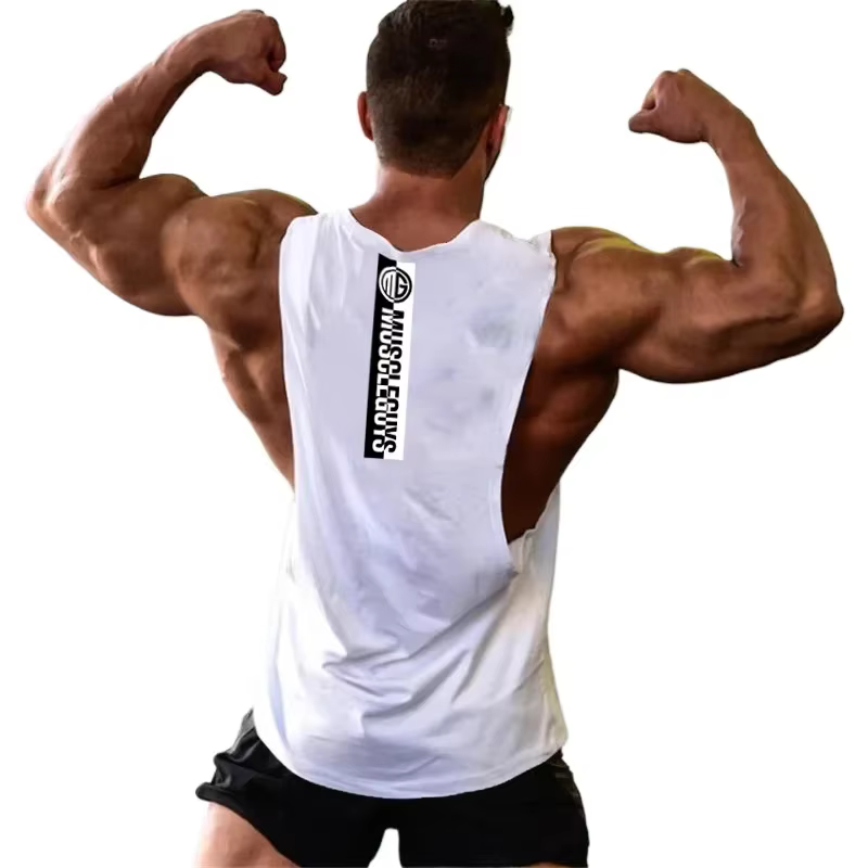 Muscleguys Gym Tank Tops Trends Vêtements pour hommes Gilet de fitness décontracté