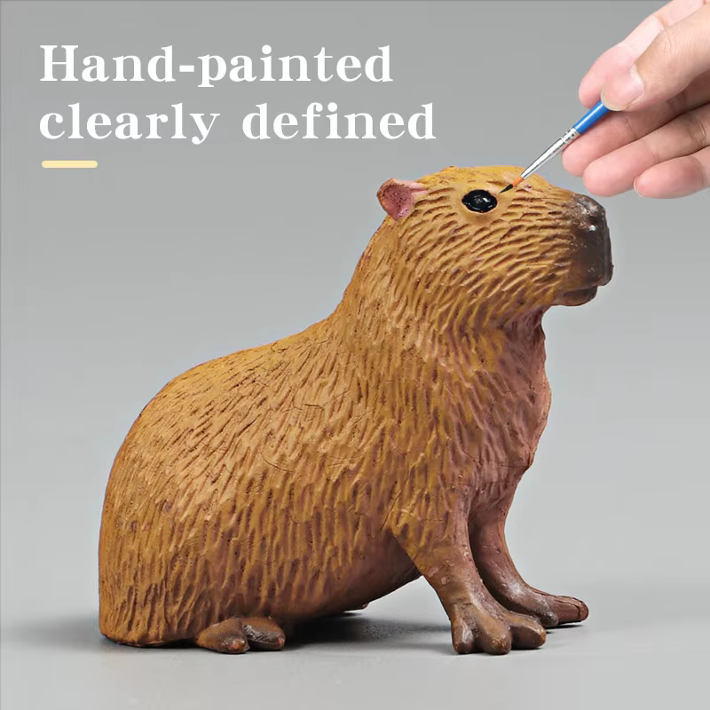 Capybara modèle animaux sauvages Simulation rongeur figurine mignon enfant jouet pour Collection