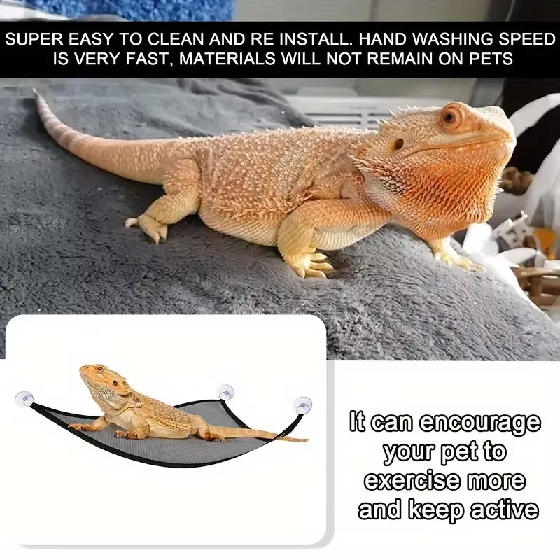 Hamac pour Reptile, décoration de Terrarium pour oiseaux lézard, tapis de Reptile, fournitures pour animaux de compagnie