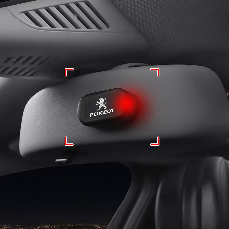 Accessoires de voiture sans fil : Capuchons de lampe LED clignotants antivol pour Peugeot 206 3008 208 508 2008 307 308 207 407