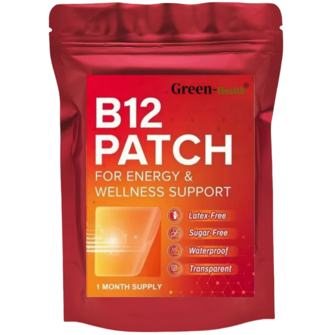 Patch quotidien B12 transdérmique auto-adhésif mélange naturel 30 unités pour 1 mois approvisionnement de patchs de vitamine B12