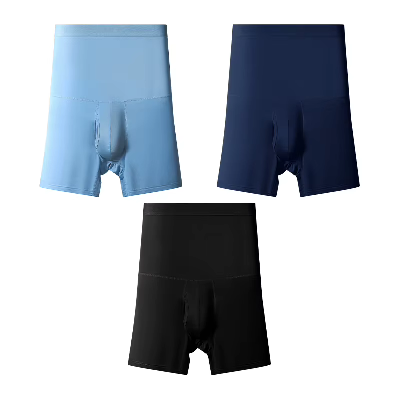 3 pièces sous-vêtements de sport pour hommes: taille haute