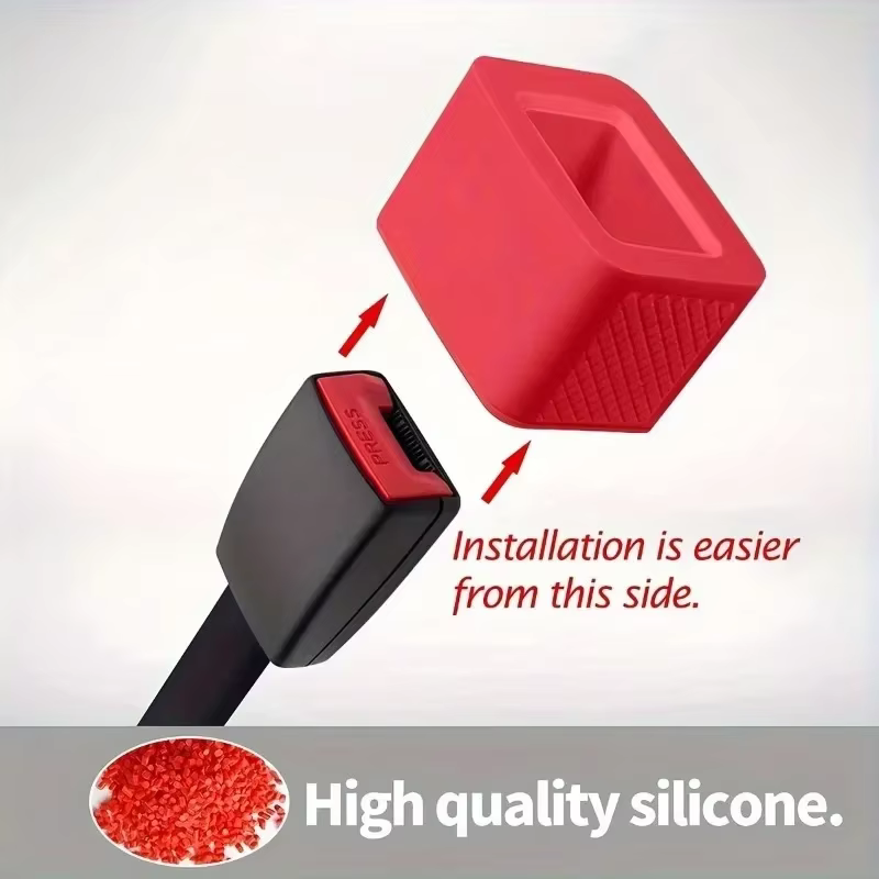 Dispositif de retenue de ceinture de sécurité en silicone souple, rehausseur sécurisé et confortable, tous les véhicules, universel