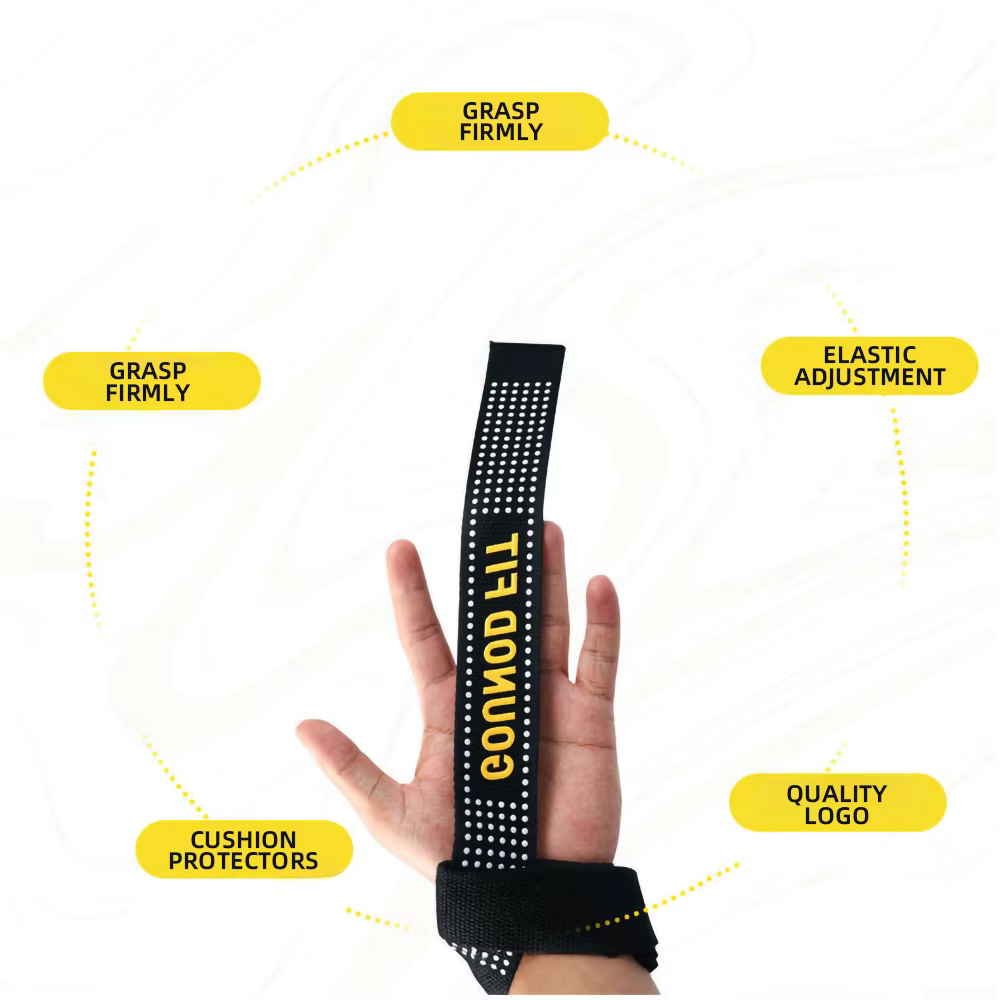 1PC/2PC GOUNOD sport Booster ceinture poignée ceinture Fitness barres de traction traction traction Silicone antidérapant résistant à l'usure Deadlift ceinture