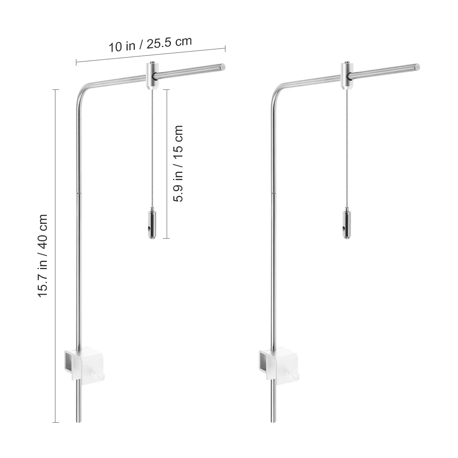 Support de lumière pour aquarium, support d'éclairage pour plantes aquatiques, support suspendu pour aquarium, cintre de lumière réglable, accessoire pour outil d'alimentation du poisson