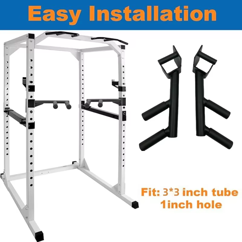 Accessoire de barre de dips pour rack de musculation 3x3 pouces