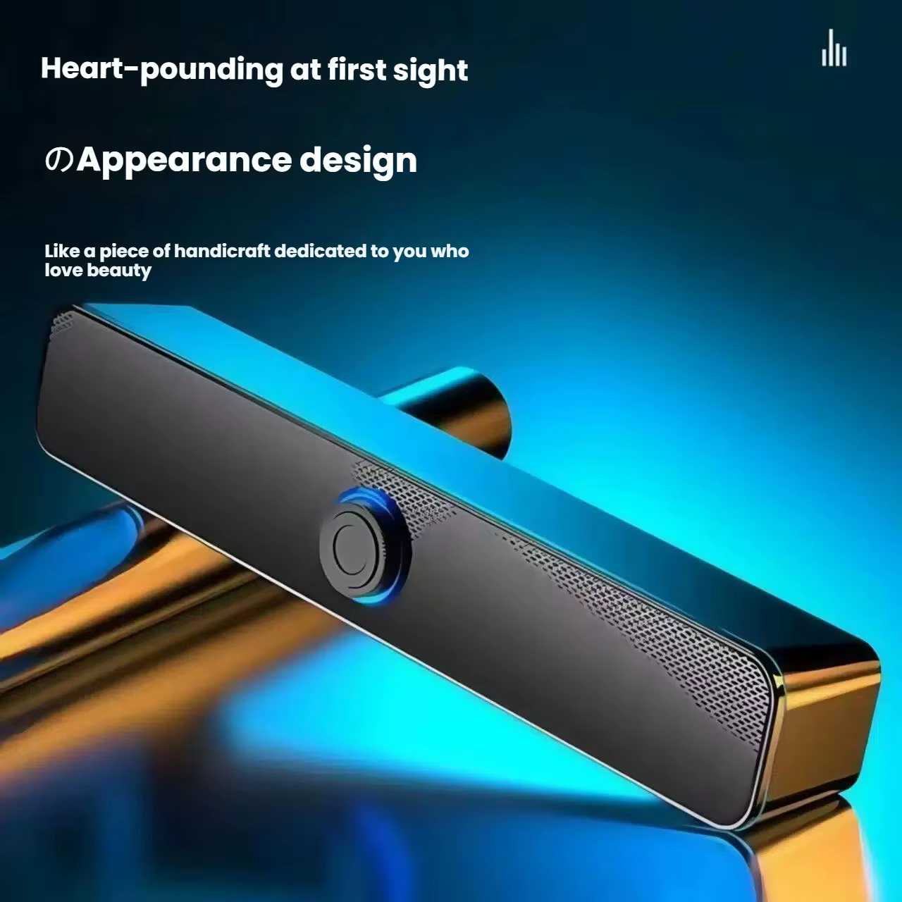 Barre de son PC filaire et sans fil, haut-parleur Bluetooth alimenté par USB, barre de son pour TV, PC, ordinateur portable, jeux, système audio surround pour cinéma maison