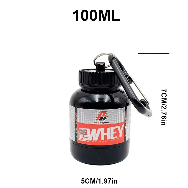 Conteneur de supplément de poudre de protéines Portable 100/200ml
