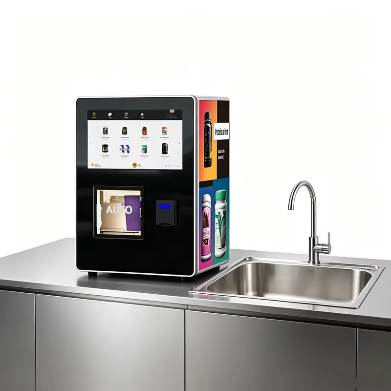 Distributeur automatique de boissons protéinées pour salle de sport