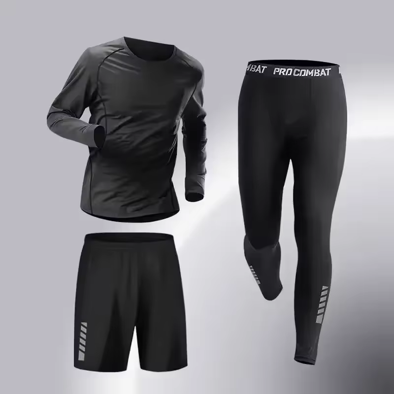 Nouvelle mode, ensemble de vêtements de sport pour hommes en 3 pièces
