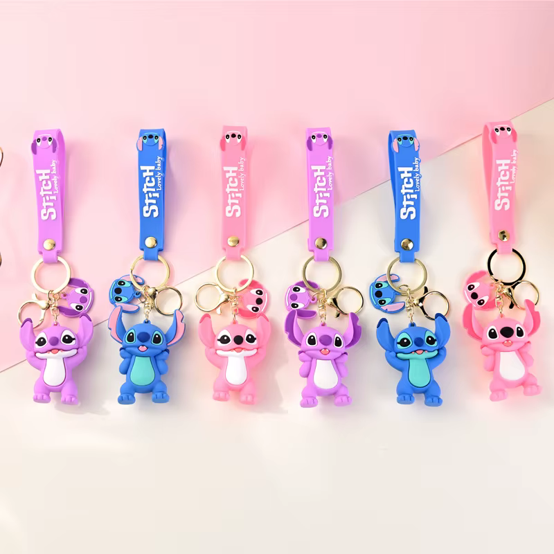 Disney Anime point porte-clés mignon Figure poupée sac à dos pendentif voiture porte-clés accessoire cartable pendentif jouet cadeau pour les enfants
