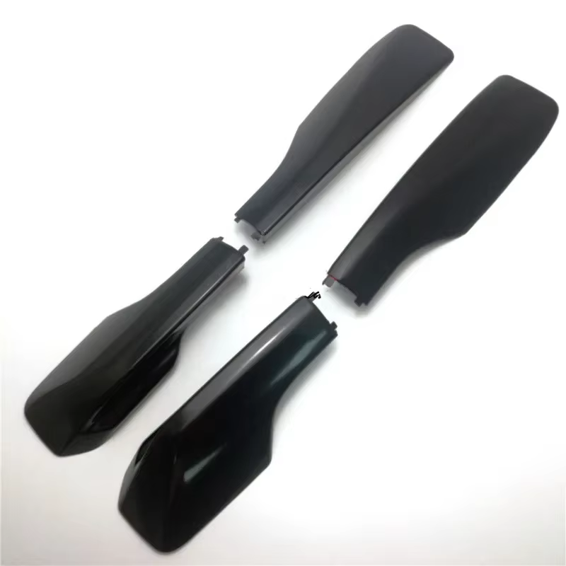 Cache de protection d'extrémité de barre de toit argent/noir pour Toyota RAV4 XA30 2006-2012